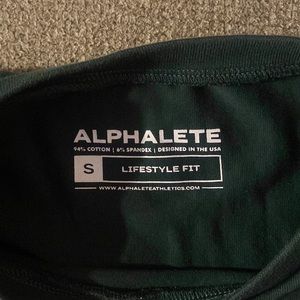 Alphalete Forest Green Cropped Top
